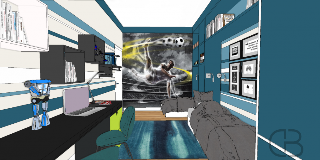 7 éves ikrek szobájának terve 4